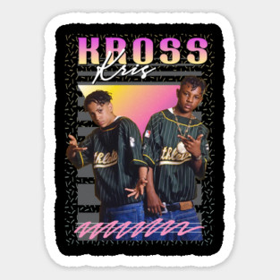Kris Kross Hip hop 90s Aesthetic Fan Art Sticker