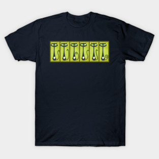 Green Tiki Cats! T-Shirt