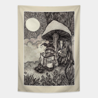 A Hobbit Reading The Hobbit Tapestry