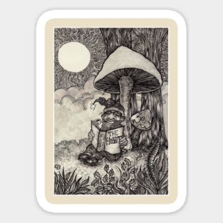 A Hobbit Reading The Hobbit Sticker