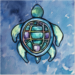 Sea turtle Posters and Art