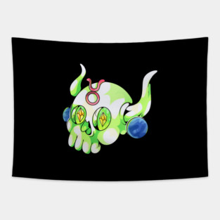 taurus skull zodiac sign Tapestry