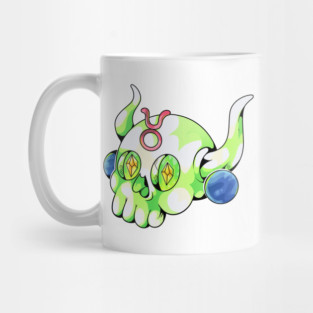 taurus skull zodiac sign Mug
