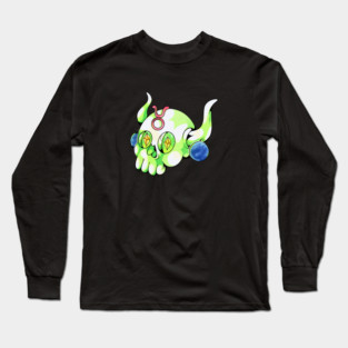 taurus skull zodiac sign Long Sleeve T-Shirt