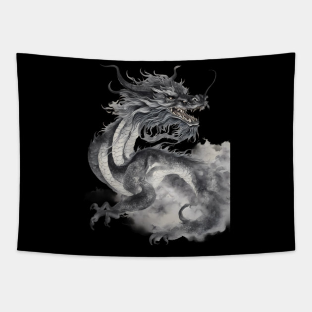 Dragon Painting Tapestry by animegirlnft