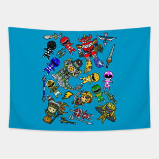 GO GO Rangers! Tapestry