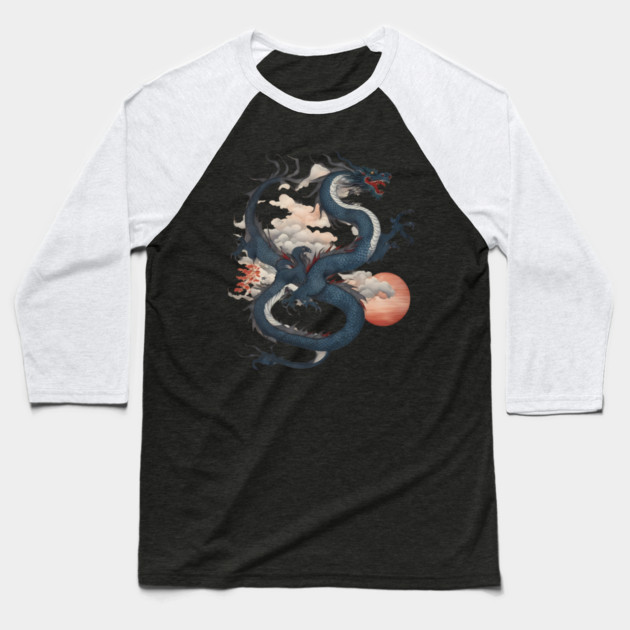 Japanese Dragon Baseball T-Shirt by animegirlnft