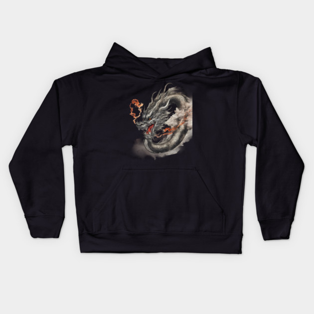 Fire Dragon Kids Hoodie by animegirlnft