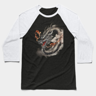 Fire Dragon Baseball T-Shirt