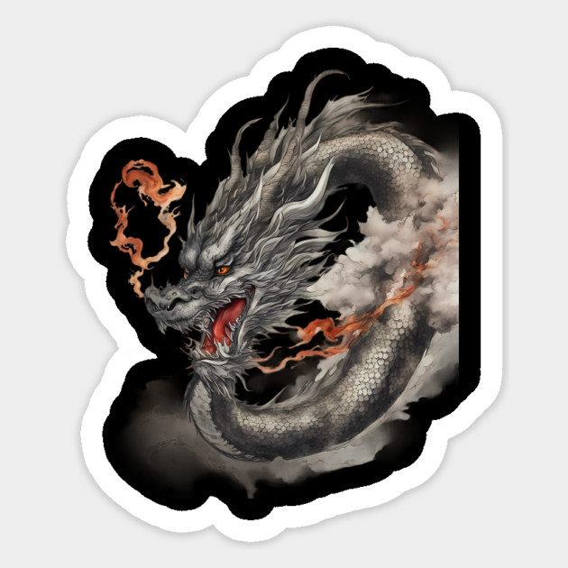 Fire Dragon Sticker by animegirlnft