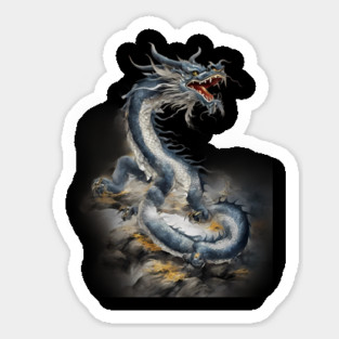 Blue Dragon Sticker