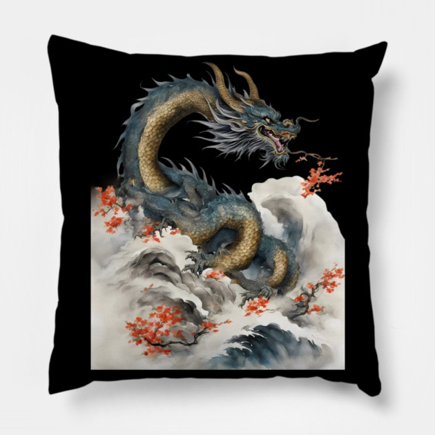 Chinese New Year 2024 Pillow by animegirlnft