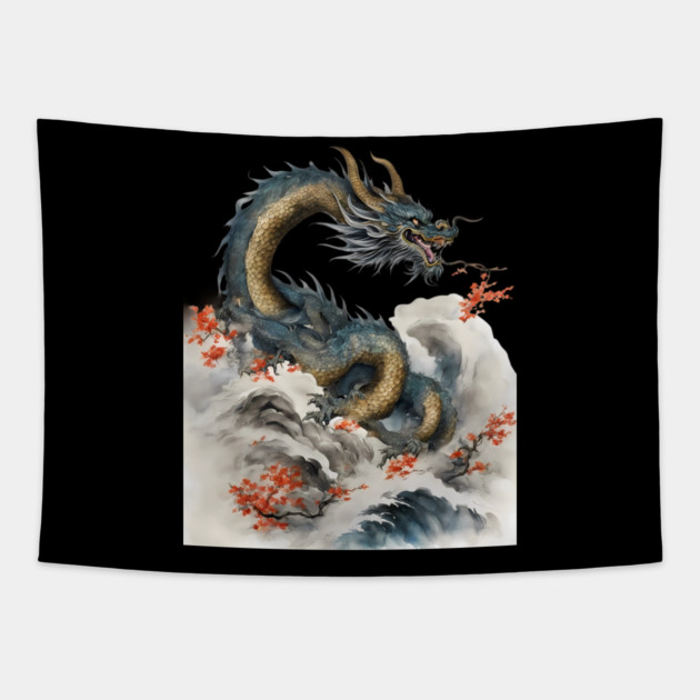 Chinese New Year 2024 Tapestry by animegirlnft