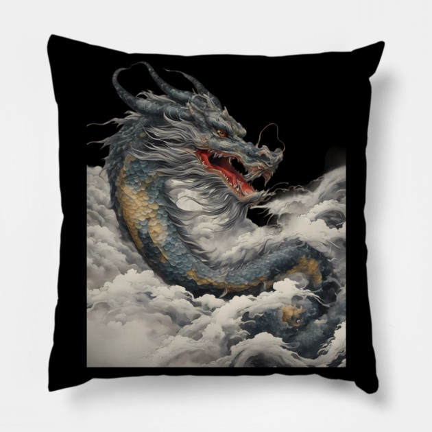 Sky Dragon Pillow by animegirlnft