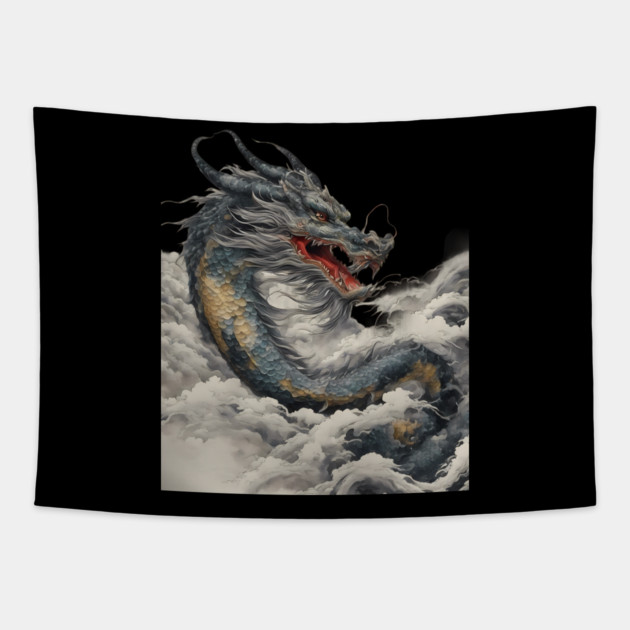 Sky Dragon Tapestry by animegirlnft