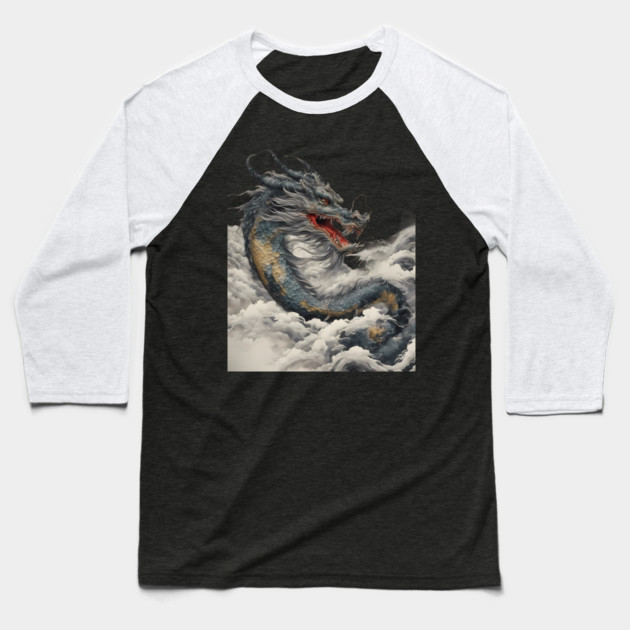 Sky Dragon Baseball T-Shirt by animegirlnft