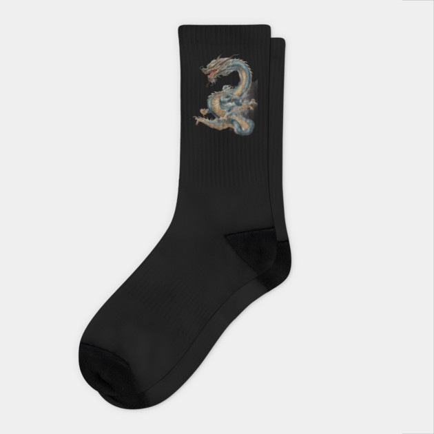 Chinese New Year Dragon Socks by animegirlnft