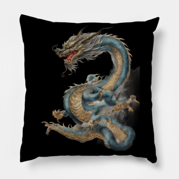 Chinese New Year Dragon Pillow by animegirlnft
