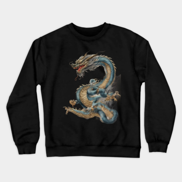 Chinese New Year Dragon Crewneck Sweatshirt by animegirlnft