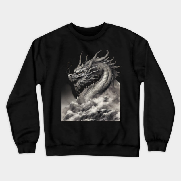 Water Dragon Crewneck Sweatshirt by animegirlnft
