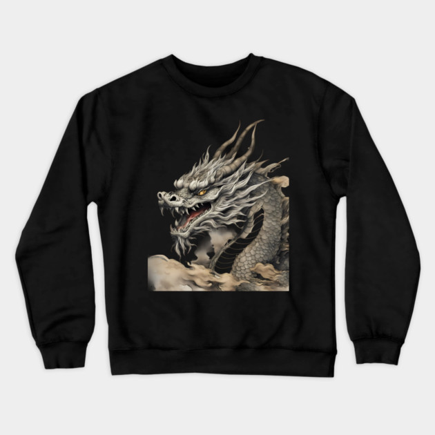 Monster Dragon Crewneck Sweatshirt by animegirlnft