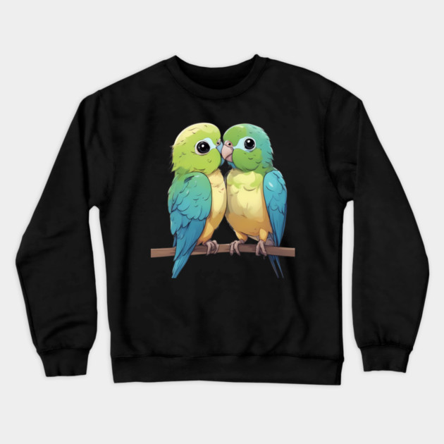 Love Bird Crewneck Sweatshirt by animegirlnft