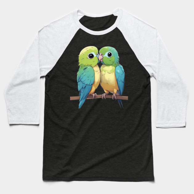 Love Bird Baseball T-Shirt by animegirlnft