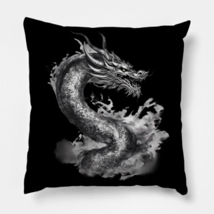 Dragon Drawing Pillow