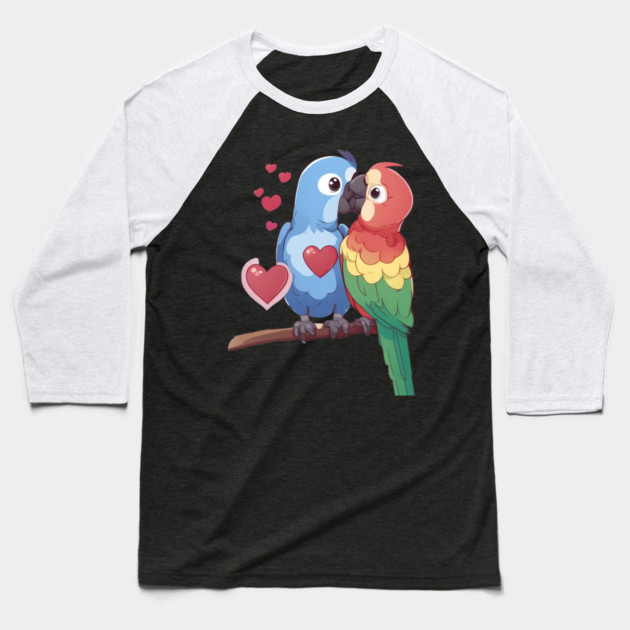 Tropical Bird Baseball T-Shirt by animegirlnft