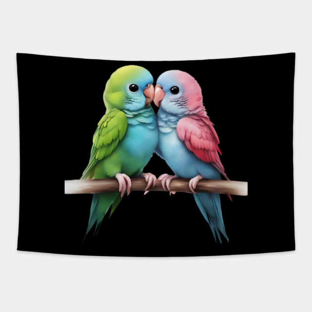 Cute Bird Tapestry by animegirlnft