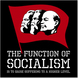 The function of socialism is to raise suffering to a higher level. Posters and Art