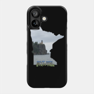Minnesota State Outline (Split Rock State Park) Phone Case