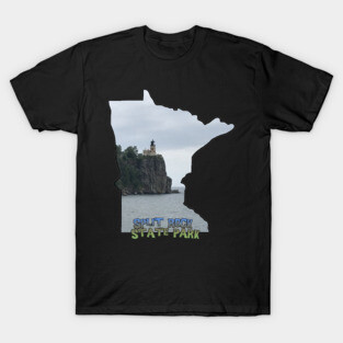 Minnesota State Outline (Split Rock State Park) T-Shirt