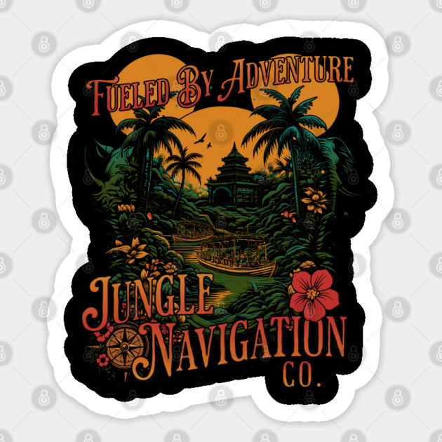 Jungle Navigation Company Fueled by Adventure Sticker by Joaddo