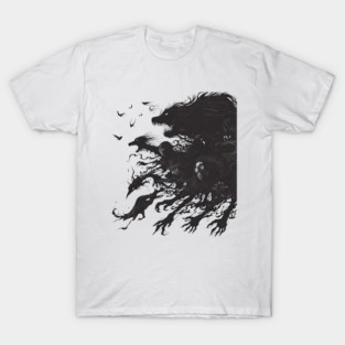 Bloodlust Chronicles: Immortal Bounty Hunts, Gothic Vampire Saga, and Supernatural Adventure in Anime-Manga Art T-Shirt