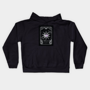 The Moon Card - Crystalstruck Tarot Kids Hoodie