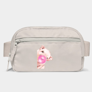 Sneaky Pink Baby Pig with Bubblegum Bag