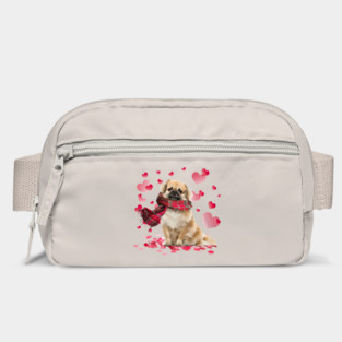 Tibetan Spaniel Hearts Love Happy Valentine's Day Bag