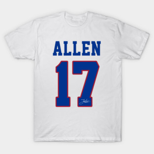 Josh Allen - Team Jersey # 17 v3 T-Shirt