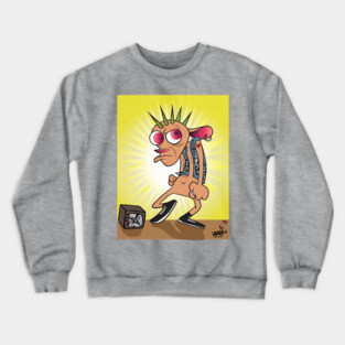 Punk Ren No Stimpy Crewneck Sweatshirt