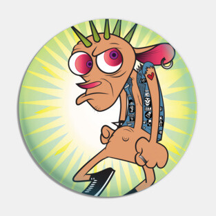 Punk Ren No Stimpy Pin