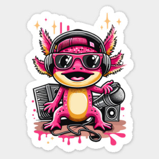 Axolotl Vibrant Sticker