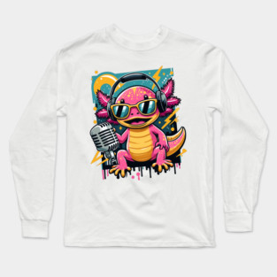 Pink Axolotl Long Sleeve T-Shirt