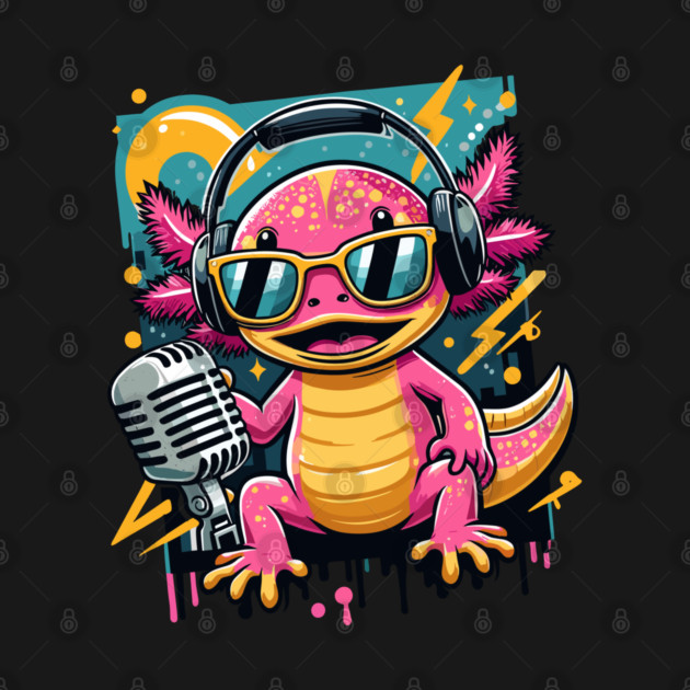 Pink Axolotl by JessArty