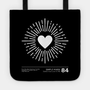 Simple Minds Speed Your Love To Me Tote