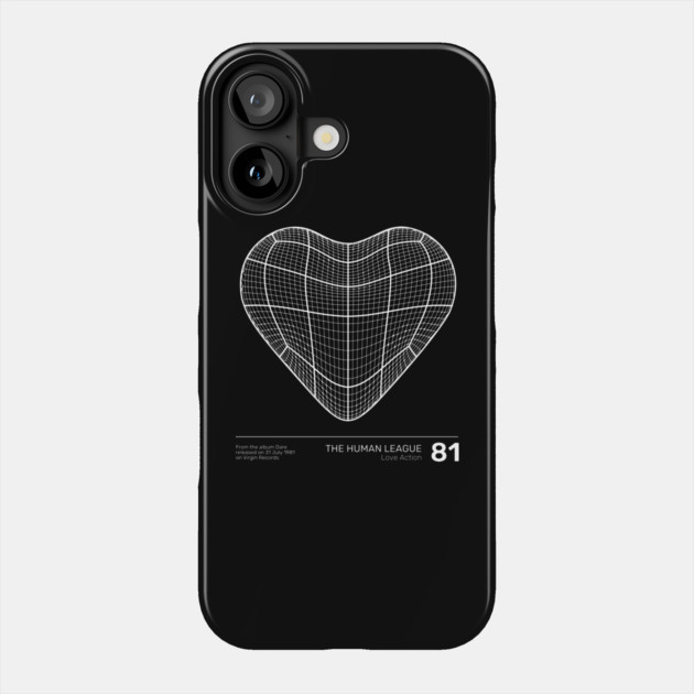The Human League Love Action Phone Case by Timeless Chaos
