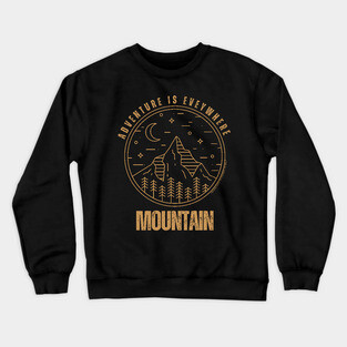 Adventure Is Everywhere - Mountain Crewneck Sweatshirt