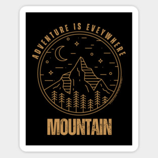 Adventure Is Everywhere - Mountain Sticker