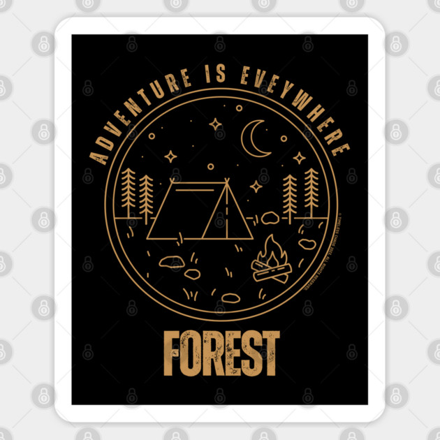 Adventure Is Everywhere - Mountain Sticker by Timeless Chaos