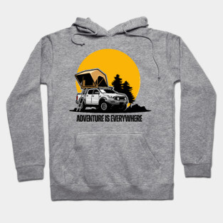 Adventure Is Everywhere 4WD Camper Tent Hoodie